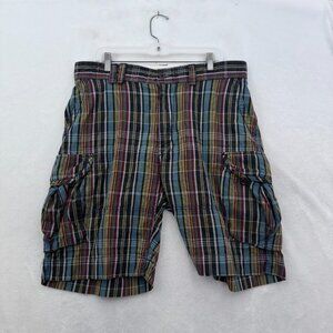 Polo Ralph Lauren Cargo Shorts Mens 36 Multicolor Stripe Outdoor Hiking Casual